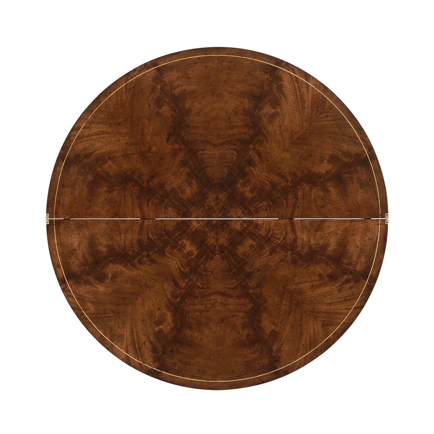 Mahogany Flip-Top Demilune Breakfast Table 36