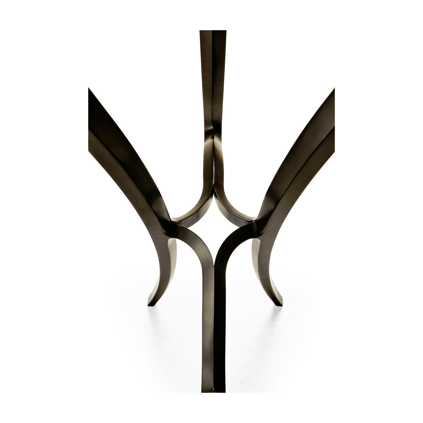 Stepped Gilded Oval Side Table