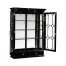 Corinthian Column Black Display Cabinet