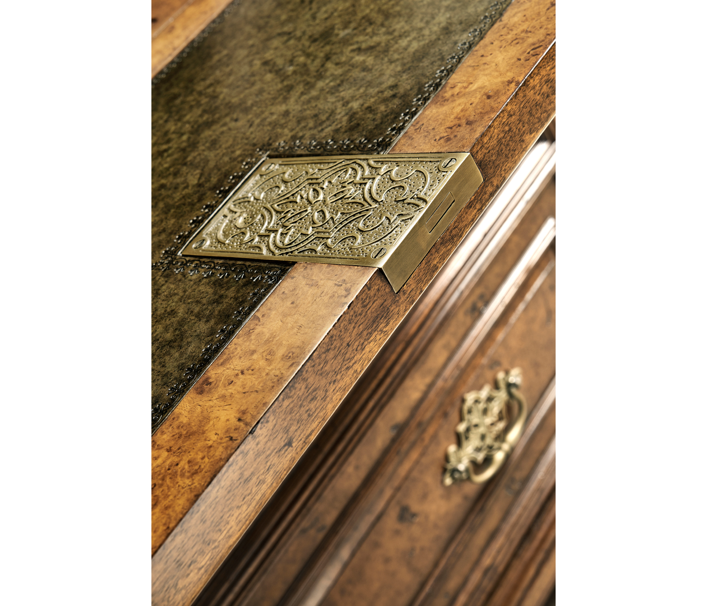 Queen Anne Pollard Bureau Cabinet (Base)