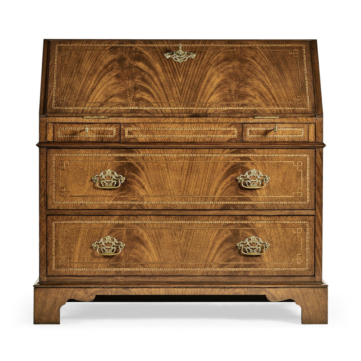 Queen Anne Fall Front Walnut Bureau