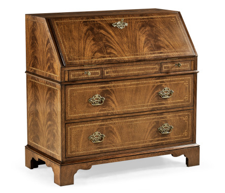 Queen Anne Fall Front Walnut Bureau