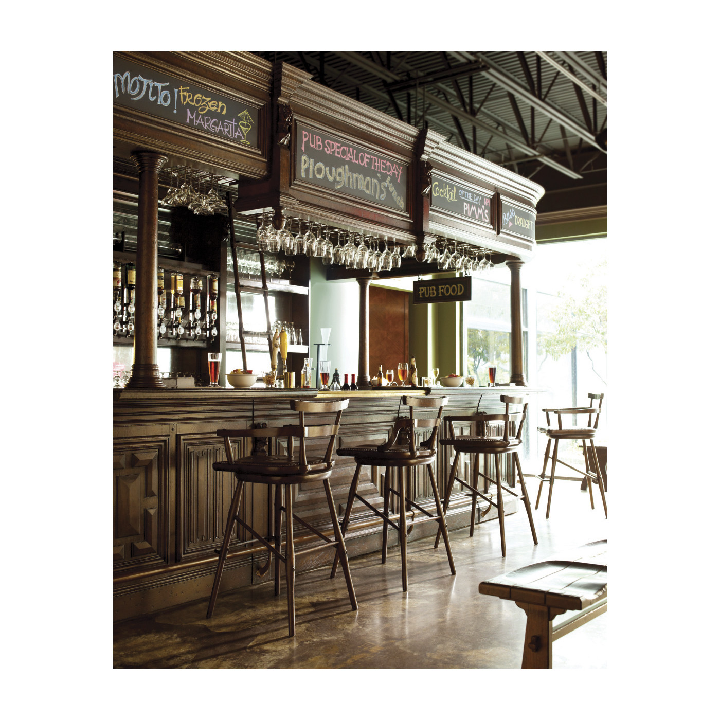 Complete Linenfold Natural Oak Home Bar