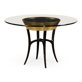 Stepped Gilded Circular Dining Table 48