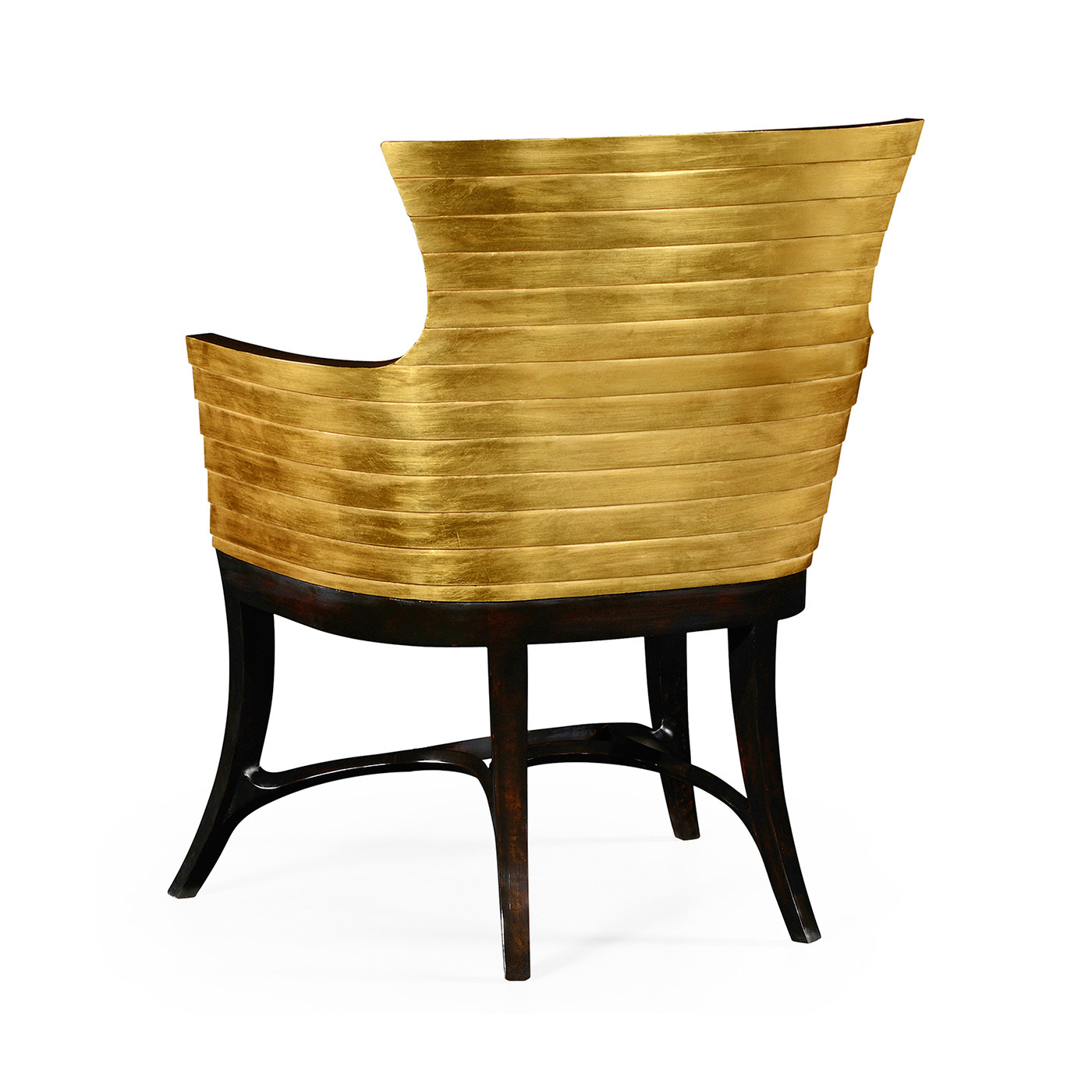 Stepped Gilded Tub Easy Chair