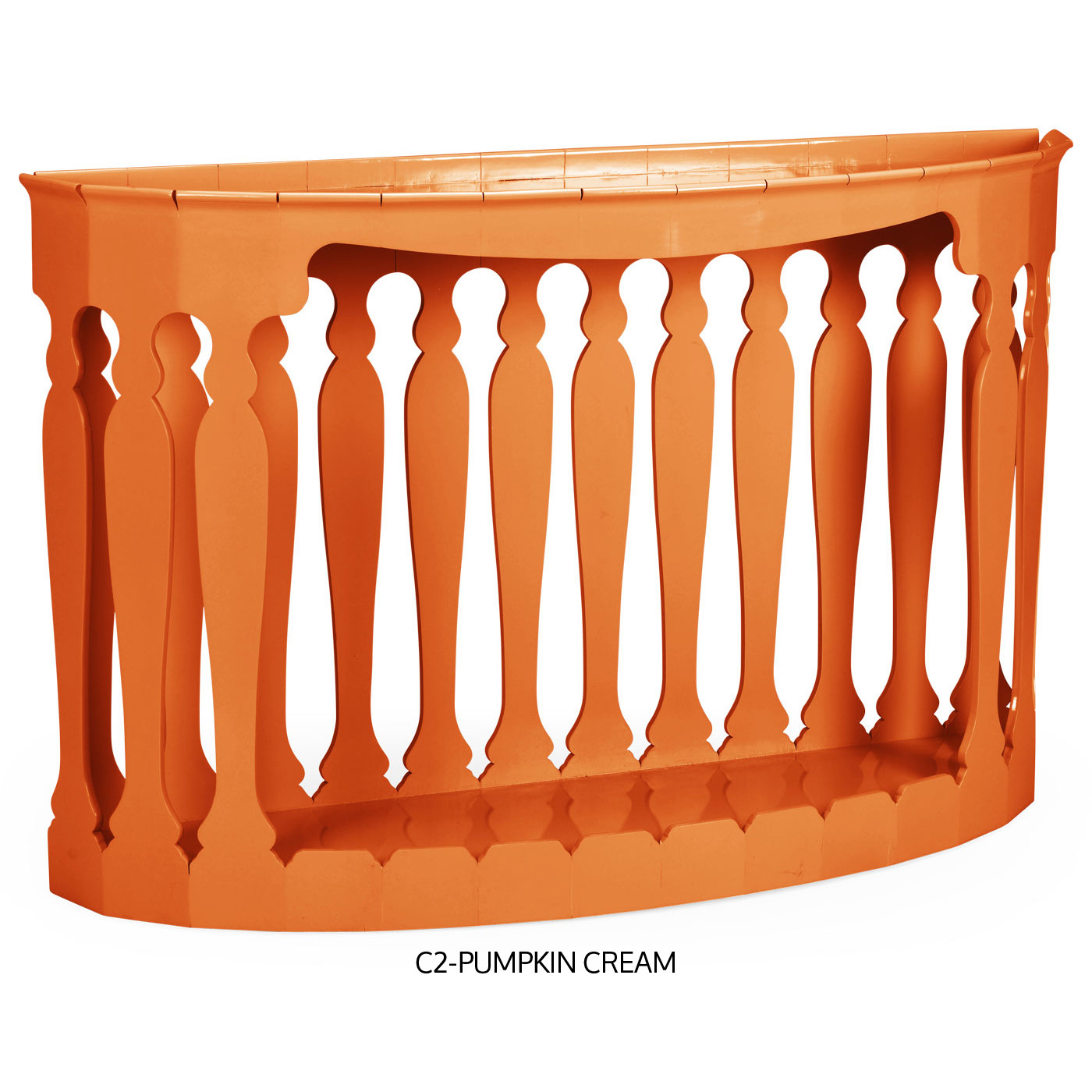 Moorish demilune console (no painting)