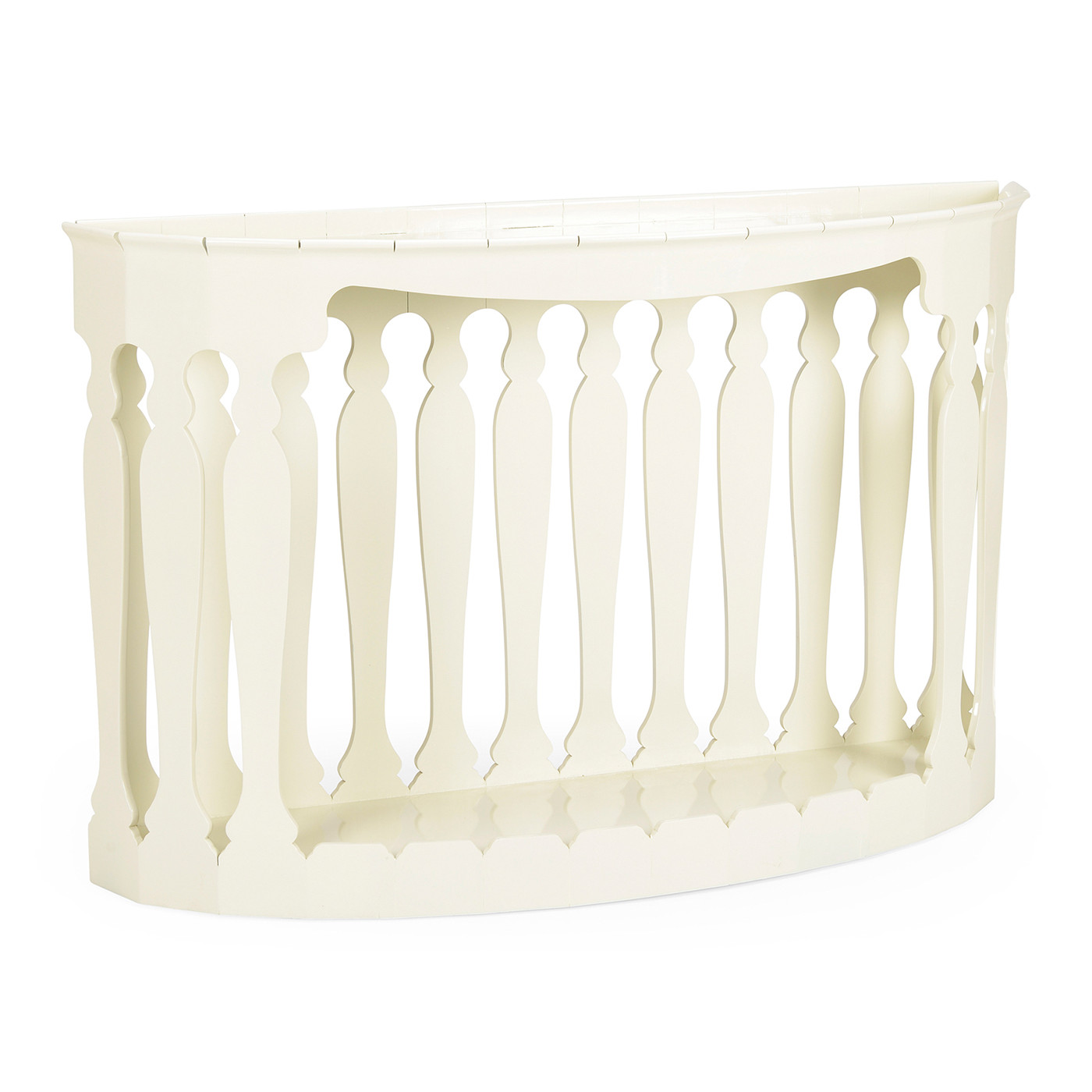 Moorish demilune console (Snow white)