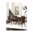 Full Back Art Deco High Lustre Santos Dining Side Chair