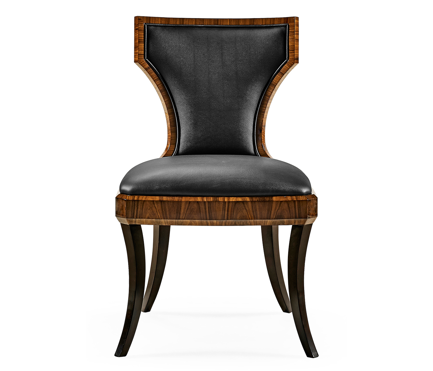 Full Back Art Deco High Lustre Santos Dining Side Chair