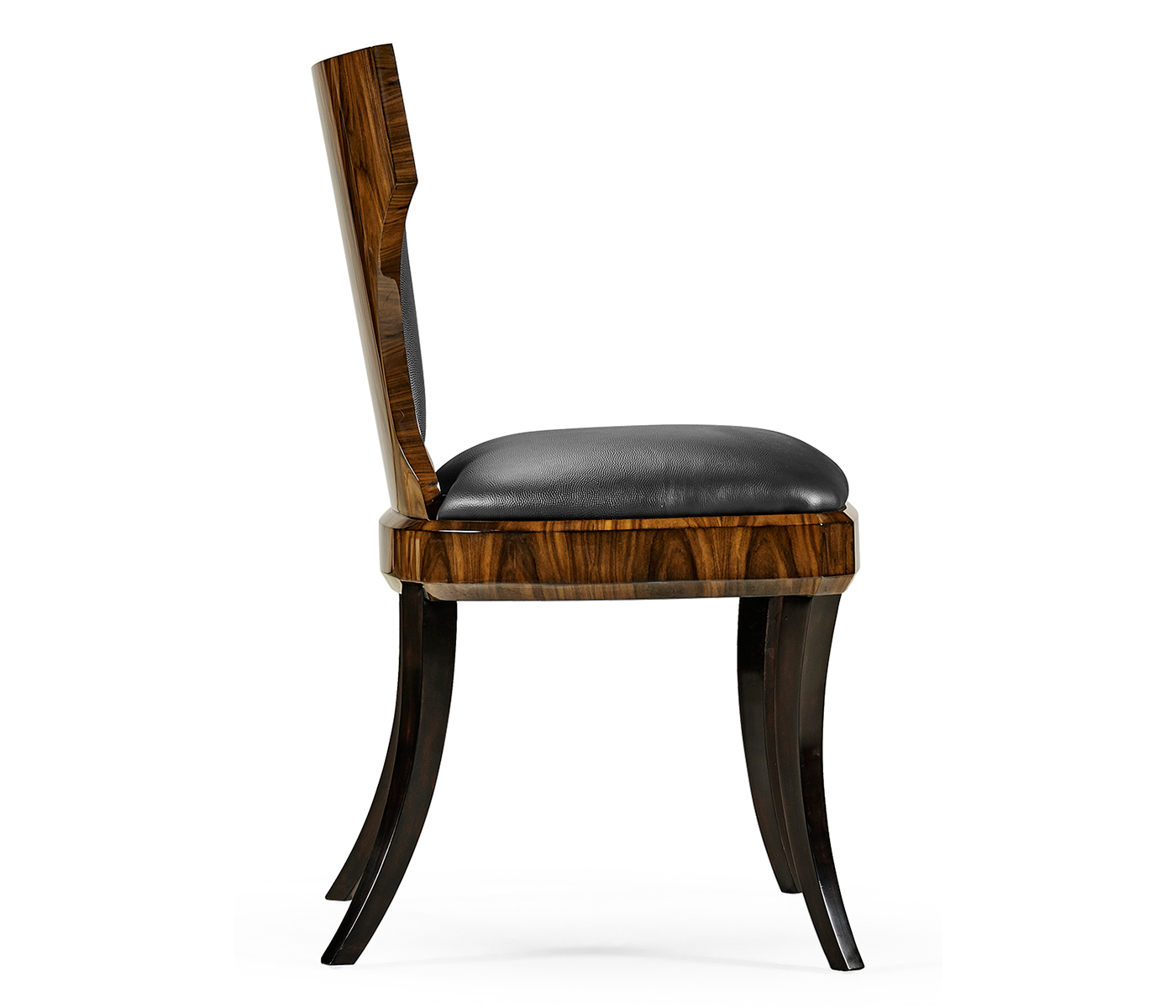 Full Back Art Deco High Lustre Santos Dining Side Chair