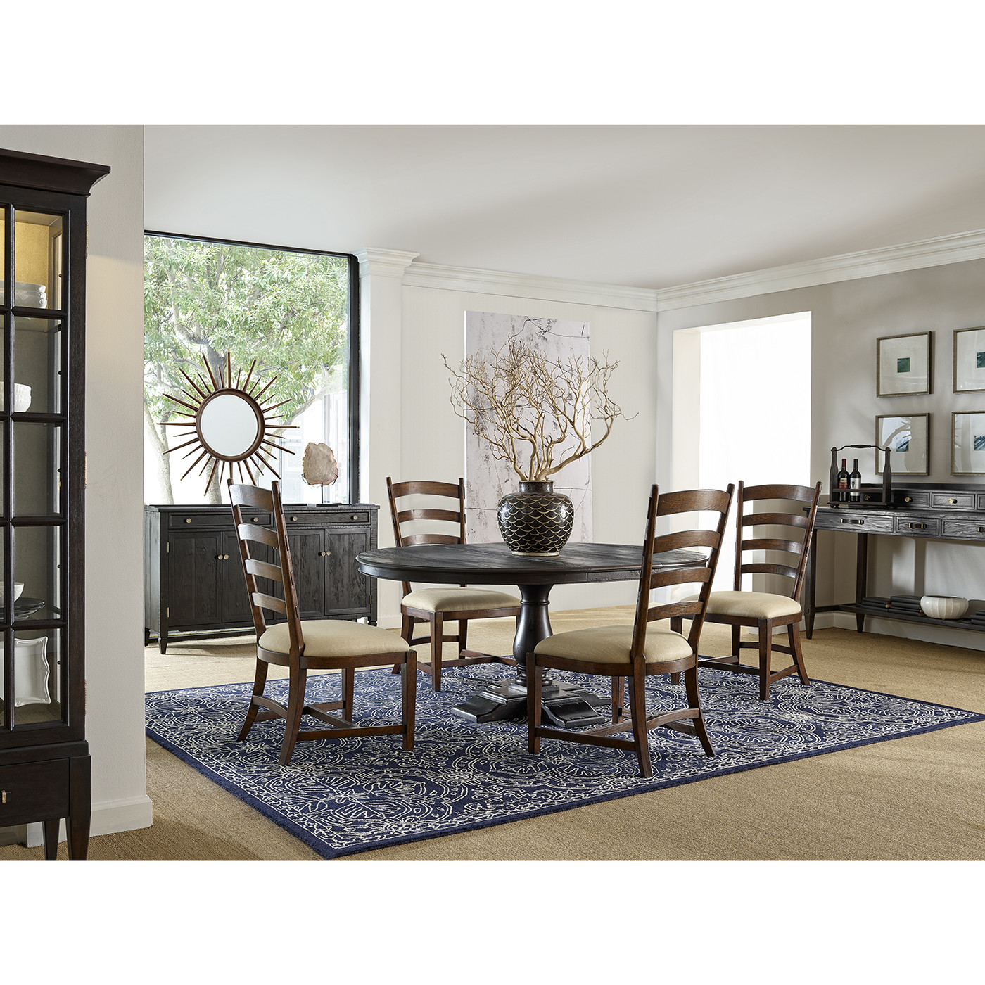 Sherwood Dark Oak Fireside Side Chair