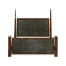 Faux Macassar & Anthracite Faux Shagreen US Queen Bed