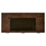 Hammered Iron Bureau Plat with Black Leather Inserts