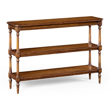 Victorian Style Walnut Three Tier Étagère