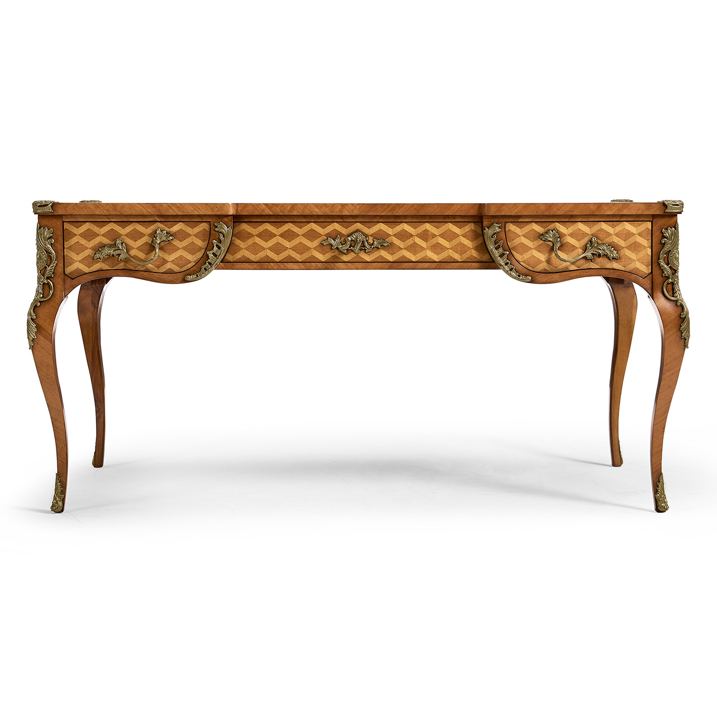 Satinwood & Marquetry Bureau Plat