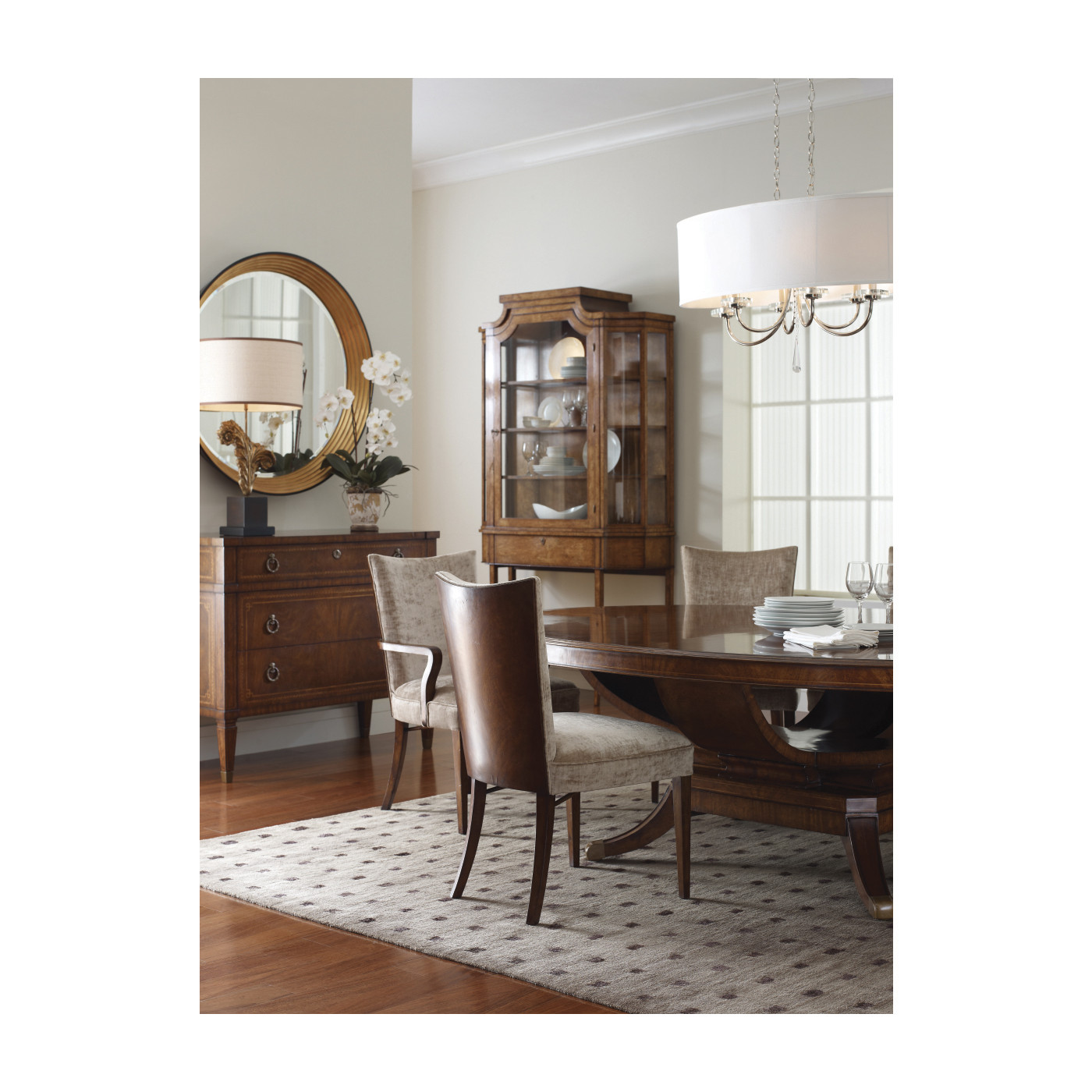 Biedermeier Style Oval Dining Table 96