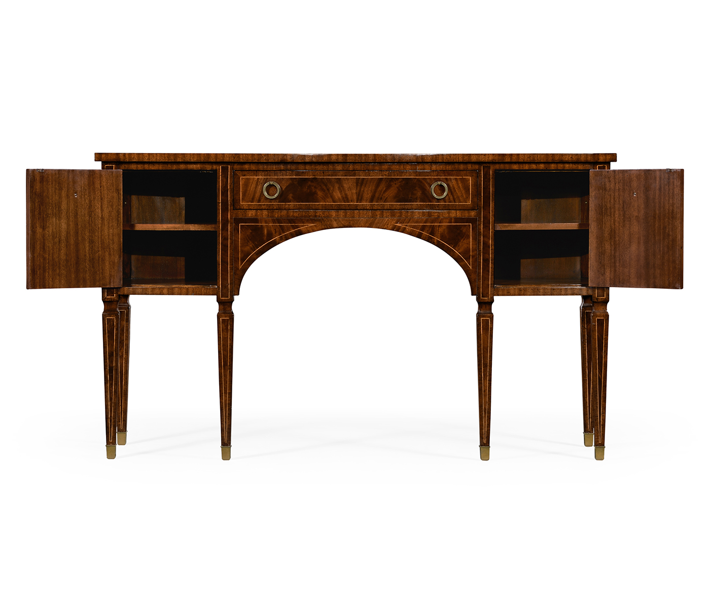 Regency Mahogany Bow Front Sideboard