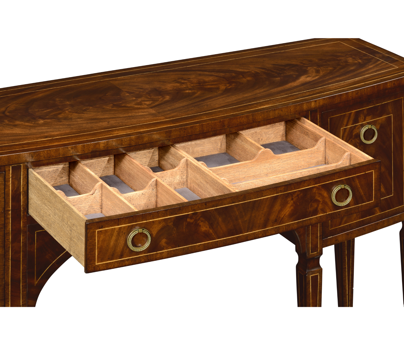 Regency Mahogany Bow Front Sideboard