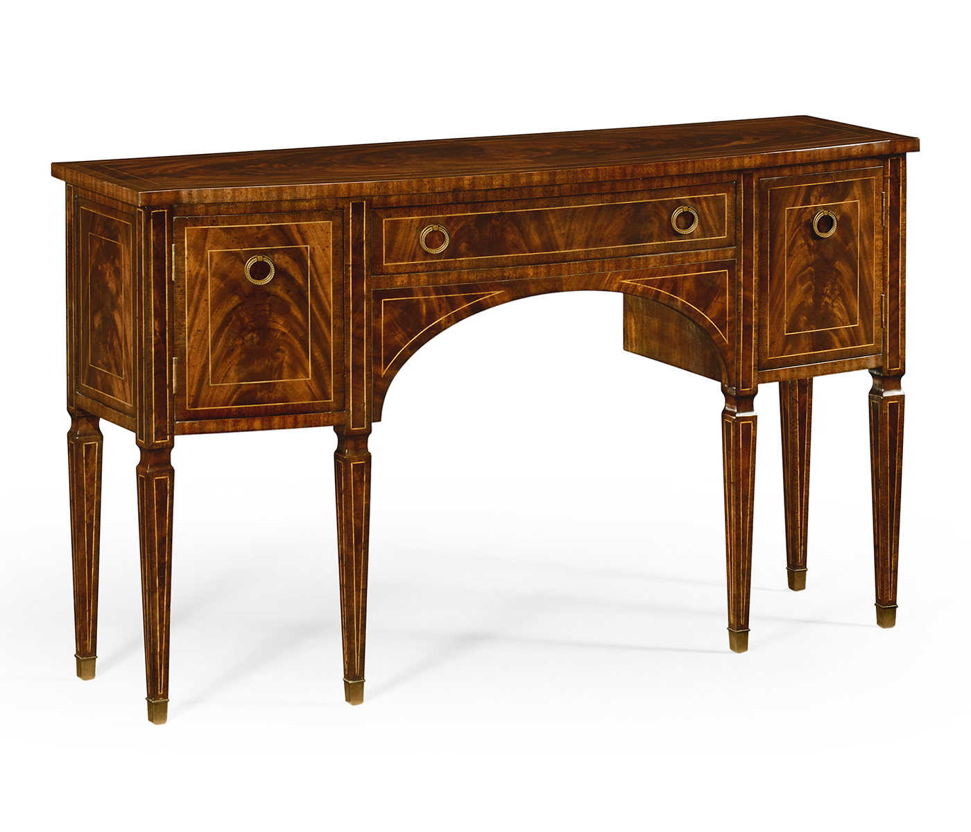 Regency Mahogany Bow Front Sideboard