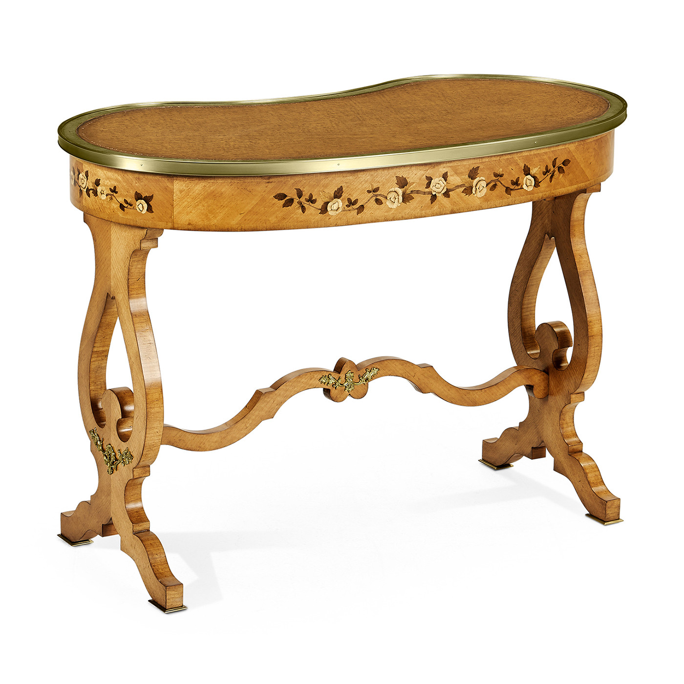 Satinwood Kidney Dressing Table