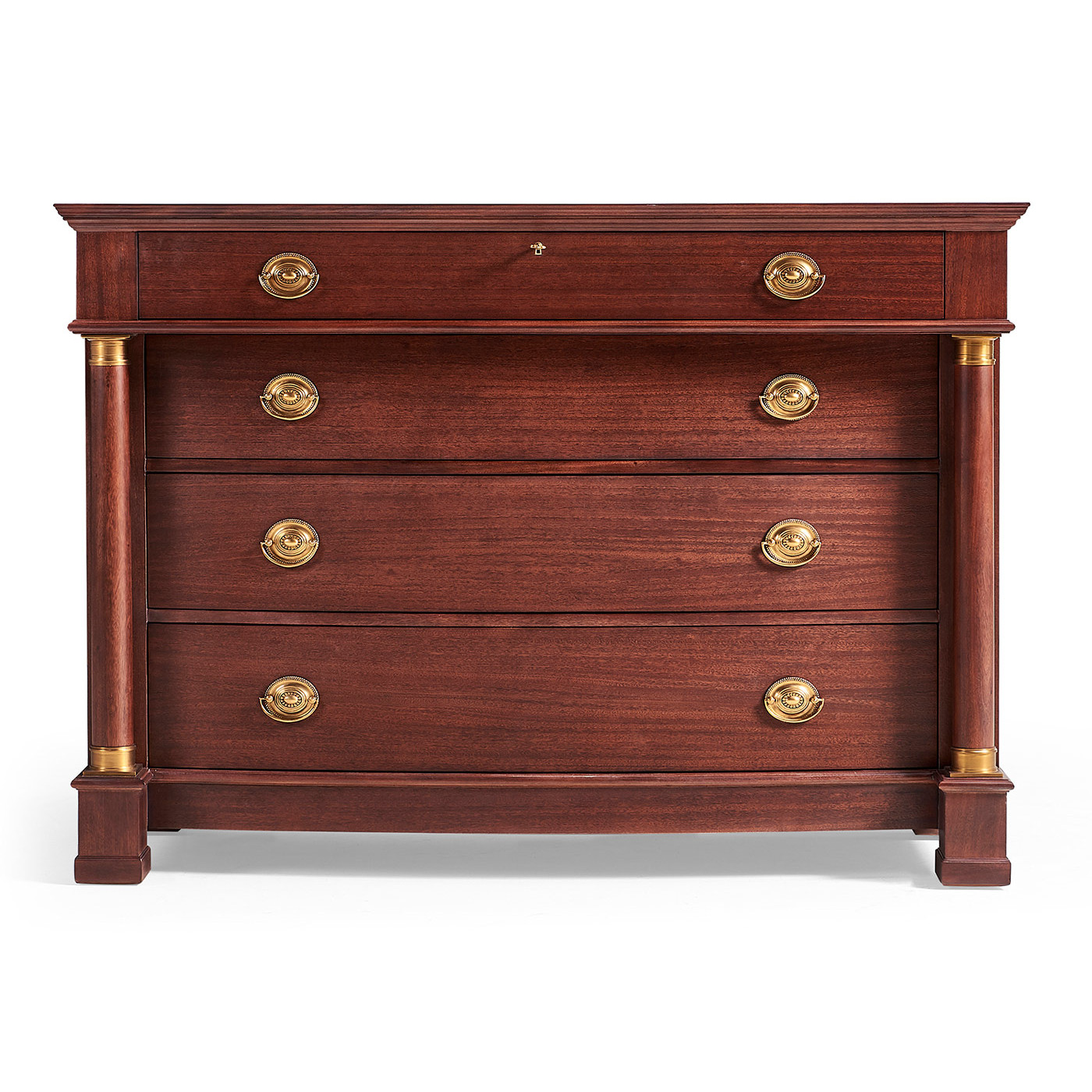 Mahogany biedermeier low chest for LDS project