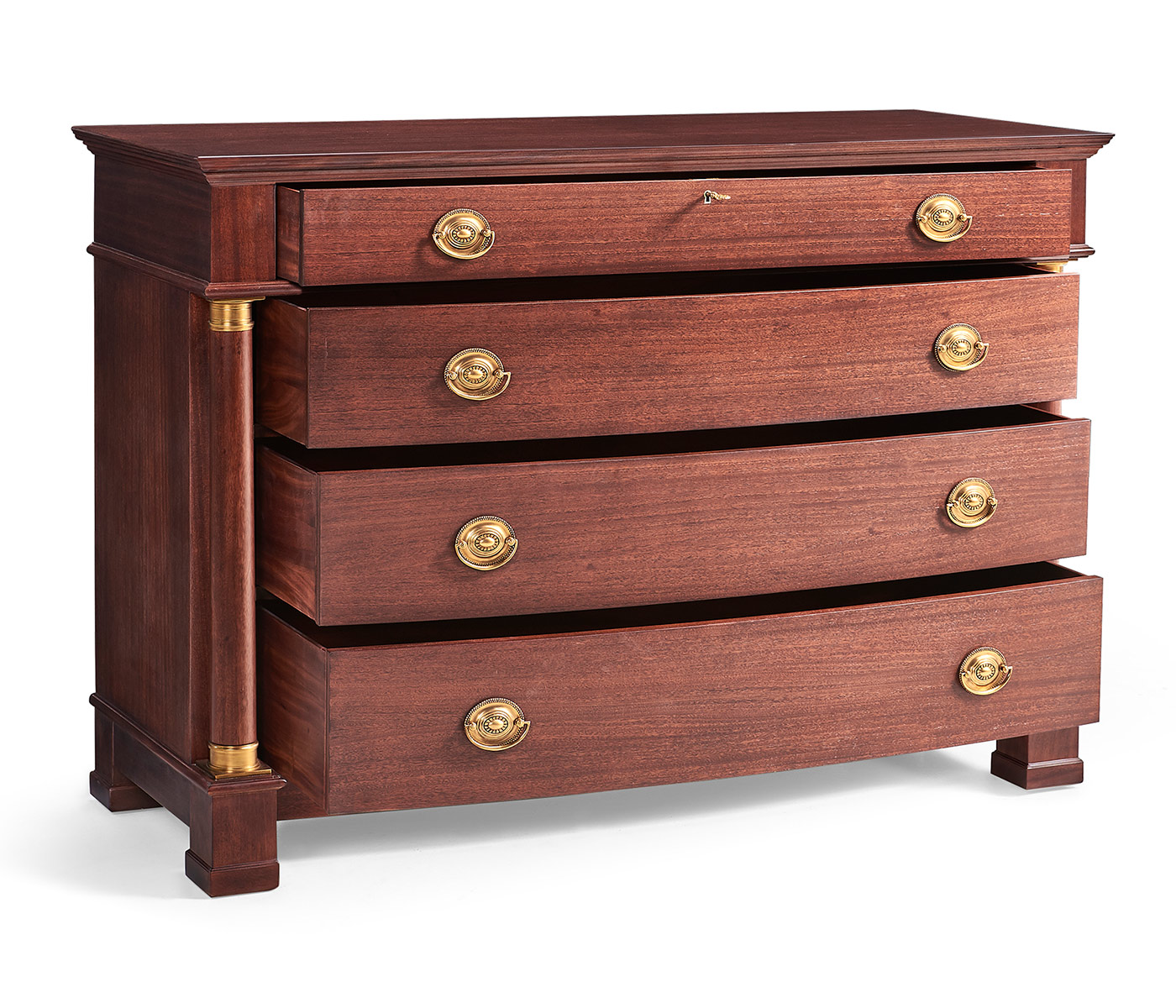 Mahogany biedermeier low chest for LDS project
