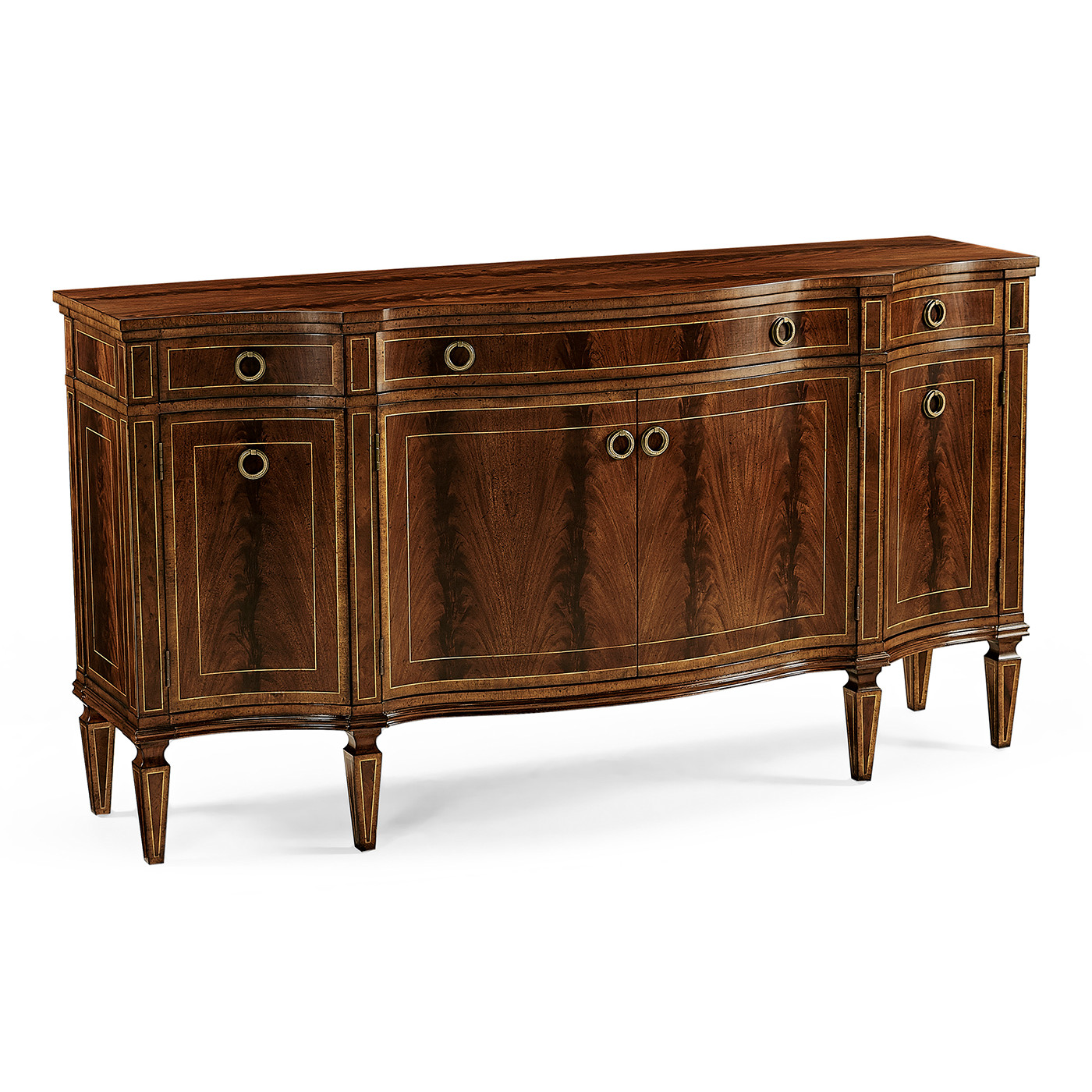 Buckingham Serpentine Mahogany Sideboard