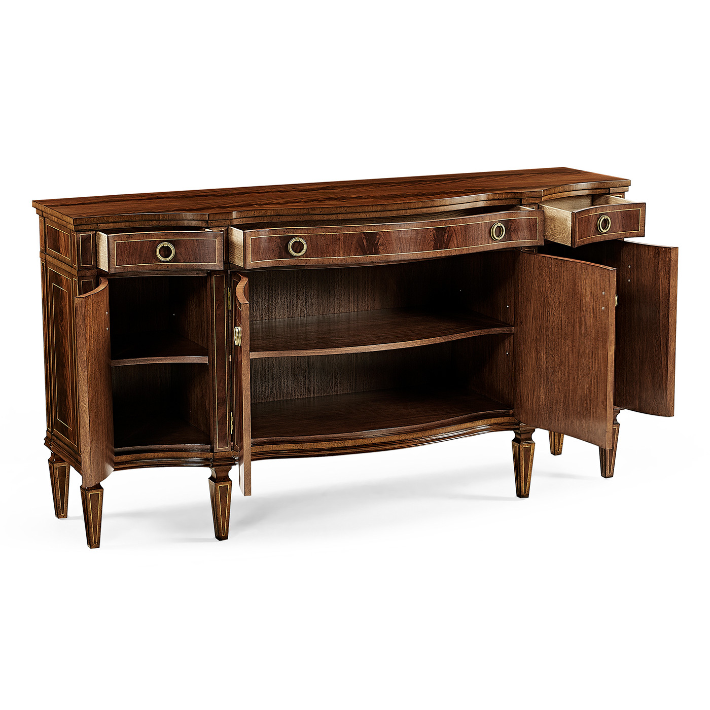 Buckingham Serpentine Mahogany Sideboard