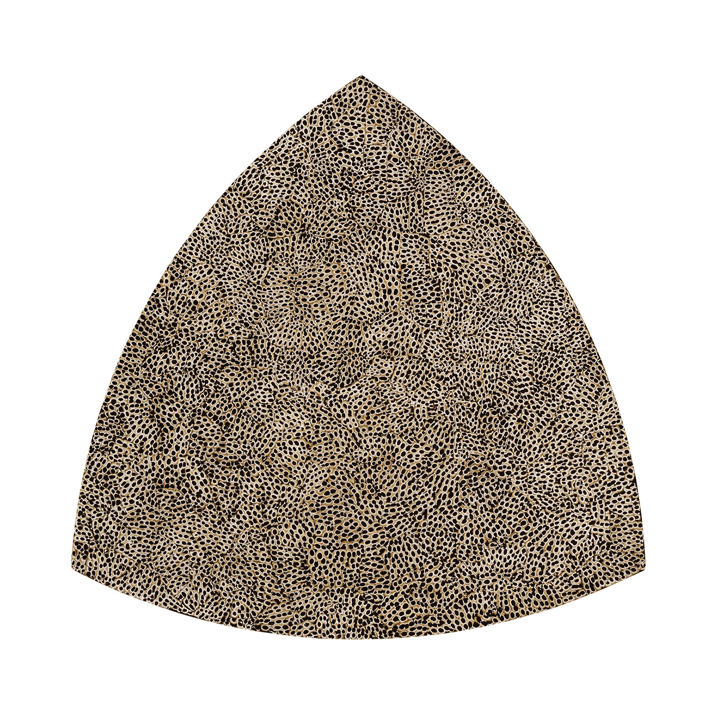 Black Snakeskin triangular coffee table