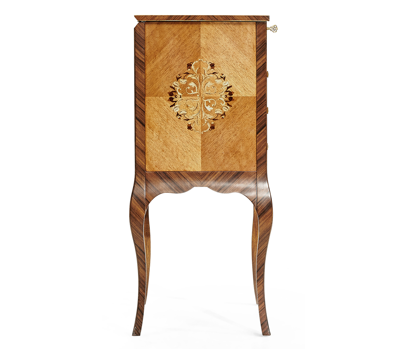 Light Satinwood Collectors Cabinet