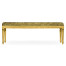 Louis XV style bench (Gold leaf/Velvet Lime)