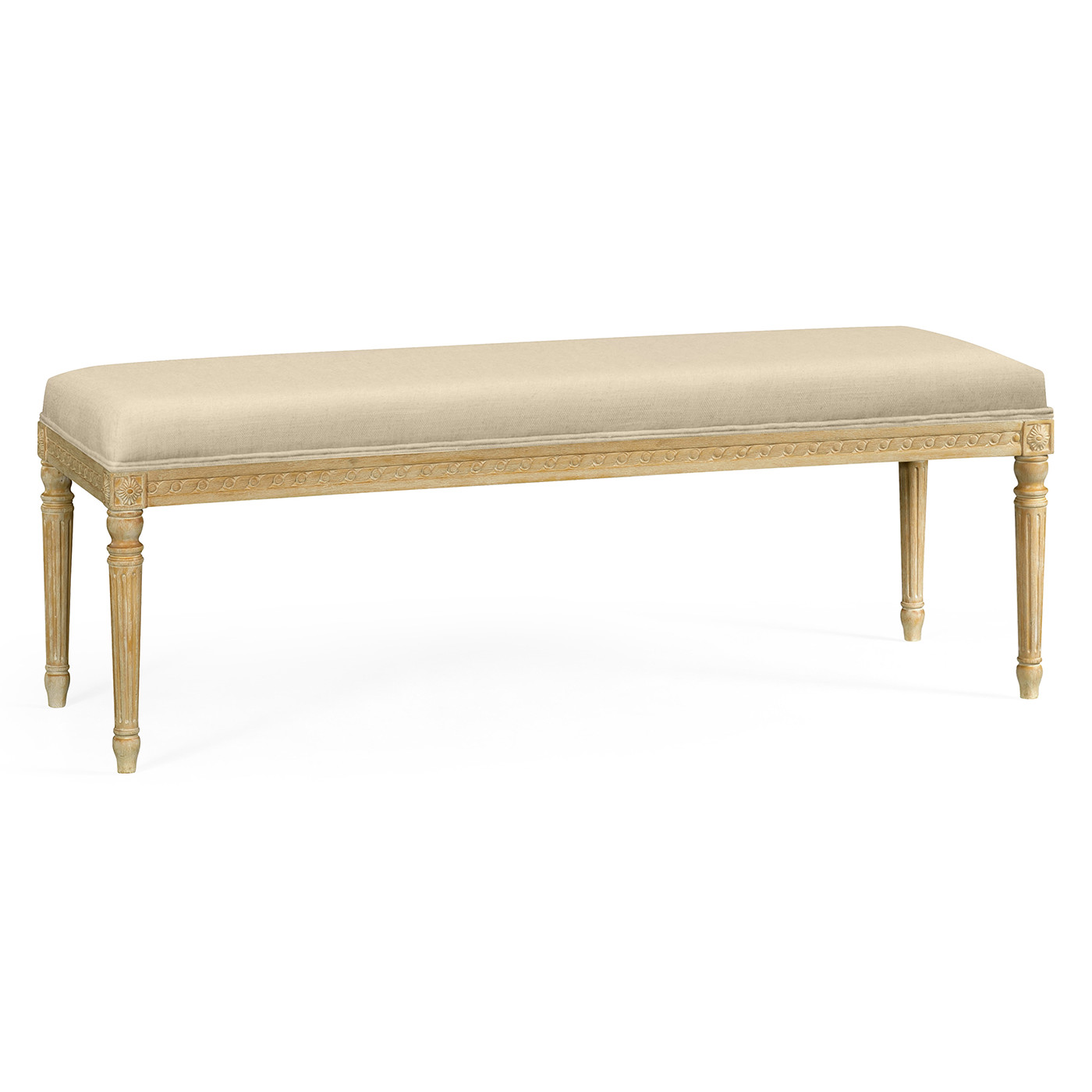 Louis XV style bench (Limed Tulip Wood/COM)