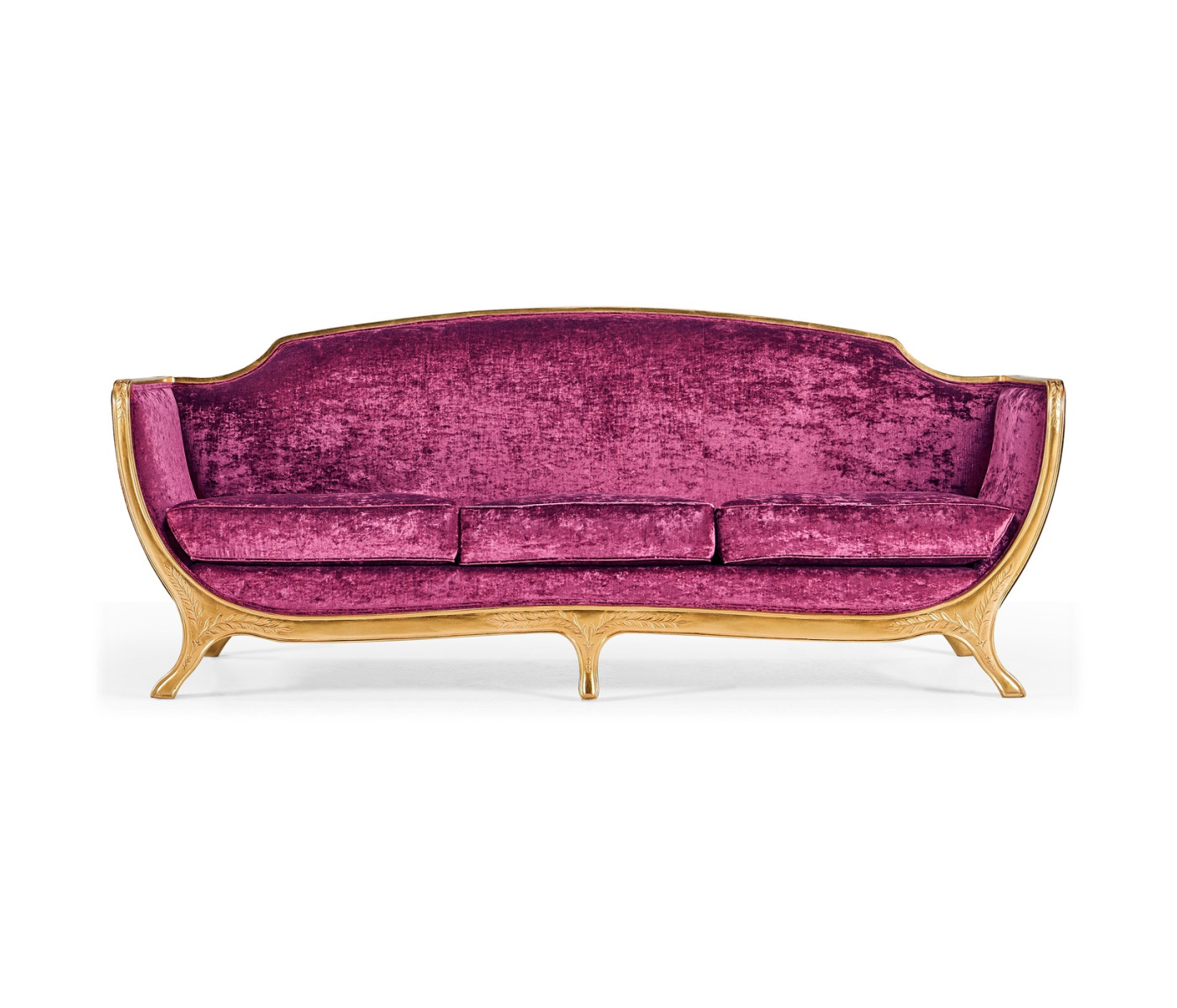 Empire Style Sofa with Gold Leaf