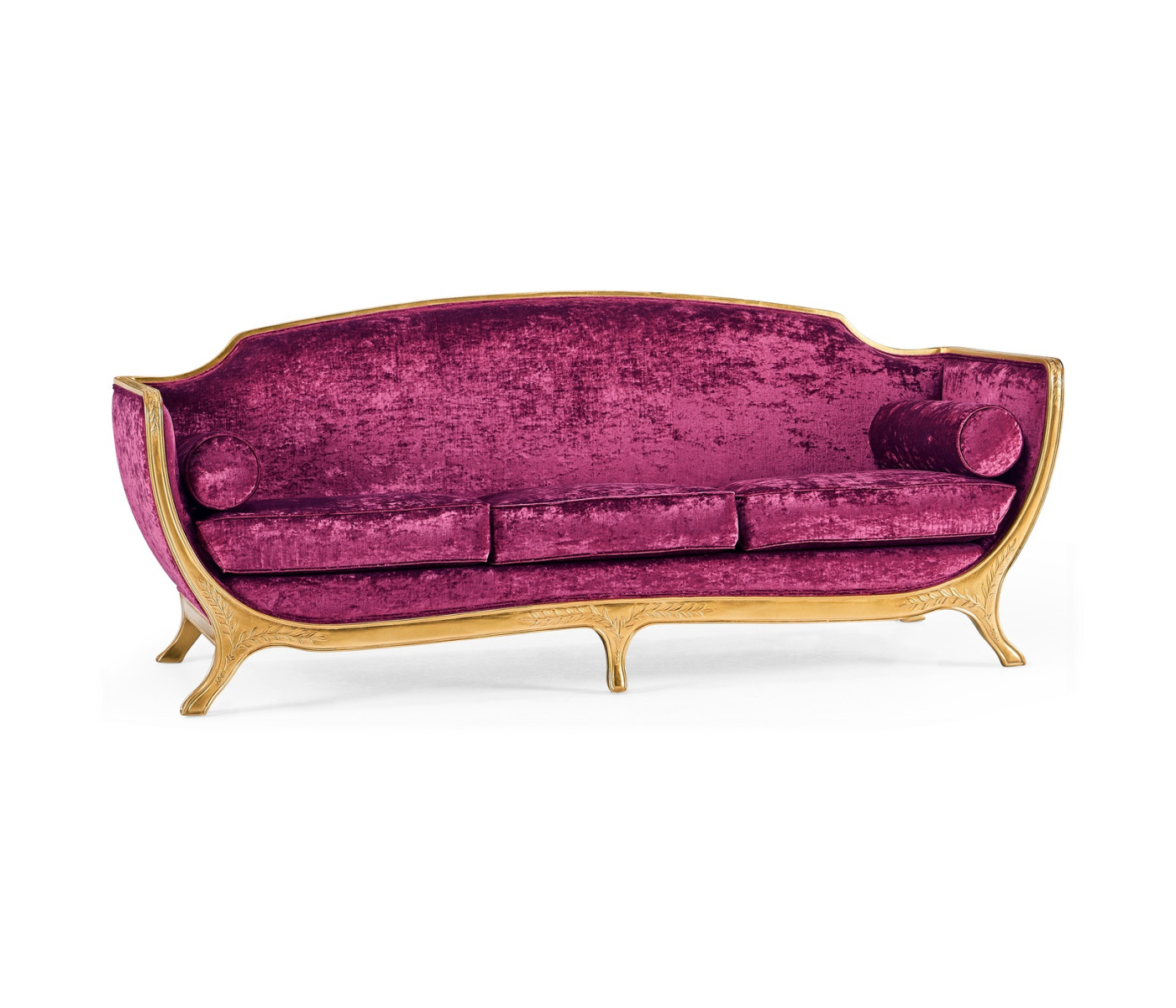 Empire Style Sofa with Gold Leaf