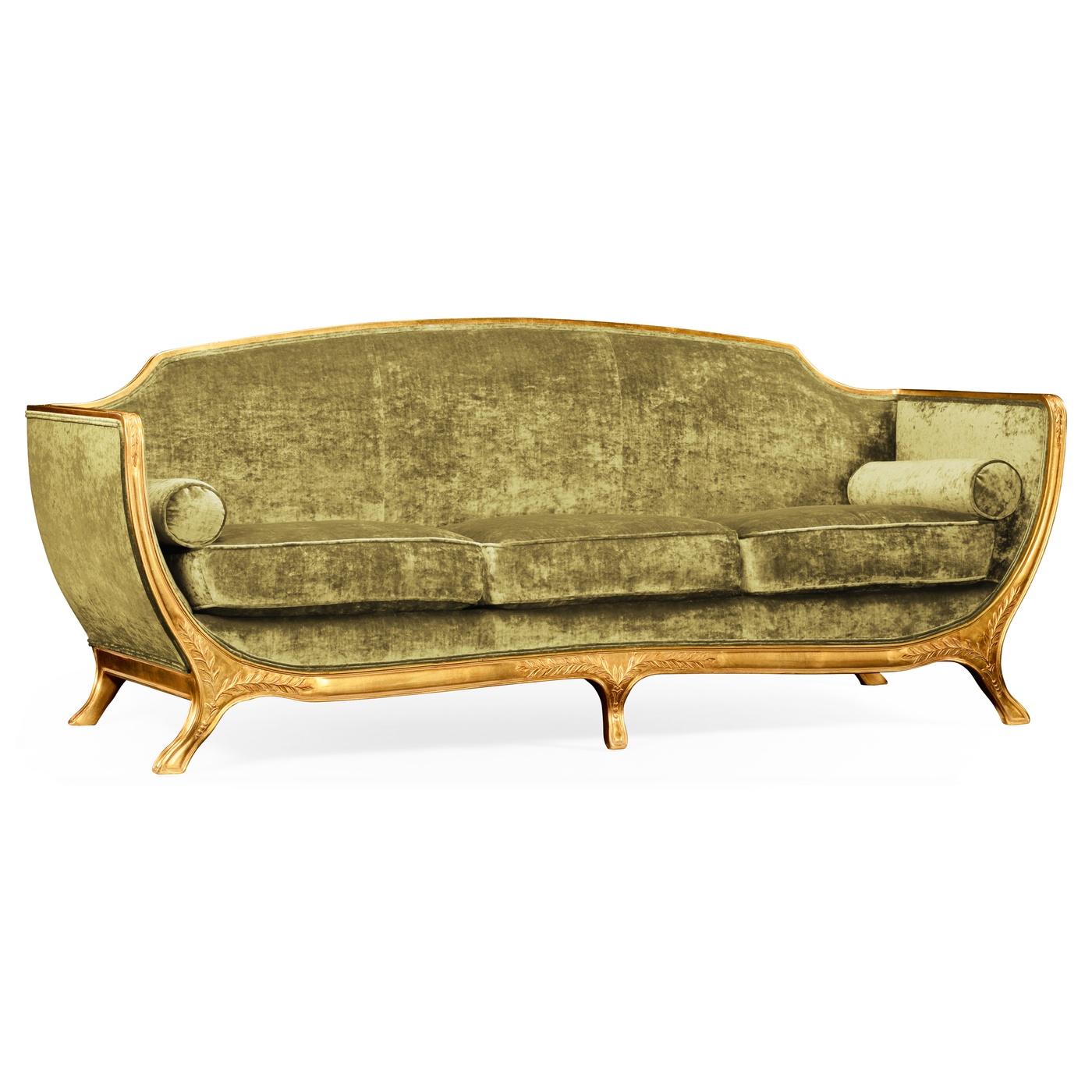 Empire Style Sofa with Gold Leaf