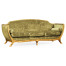 Empire Style Sofa with Gold Leaf