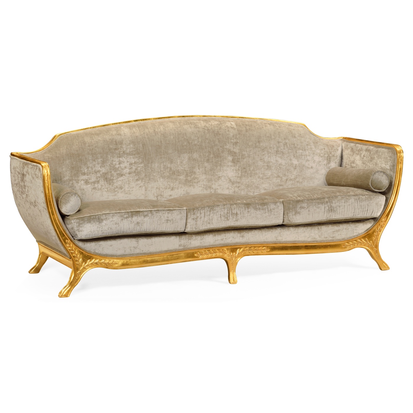 Empire Style Sofa with Gold Leaf