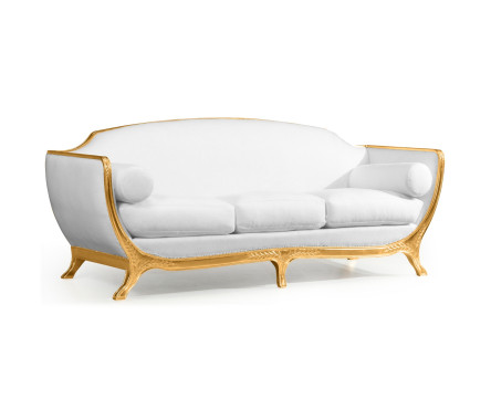 Empire Style Sofa with Gold Leaf