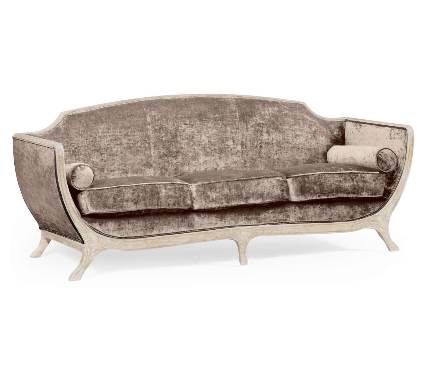 Empire Style Limed Tulip Wood Sofa