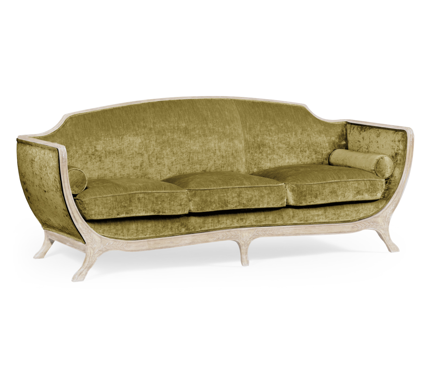 Empire Style Limed Tulip Wood Sofa