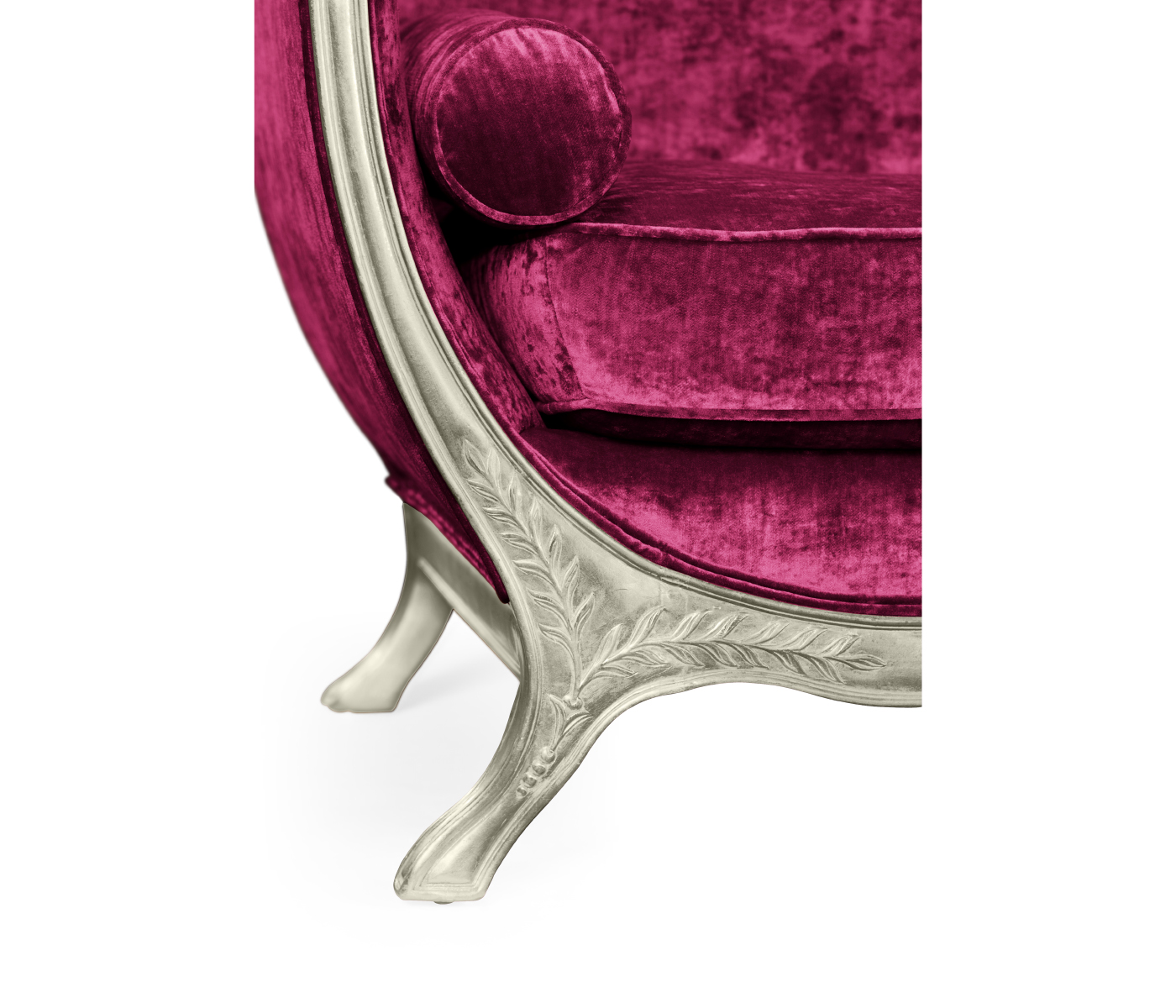 Empire Style Sofa with Silver Leaf