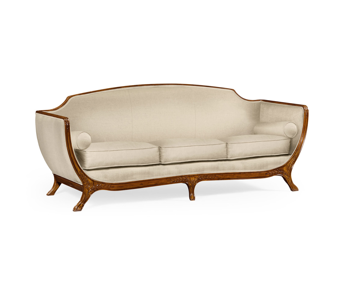 Empire Style Walnut Sofa