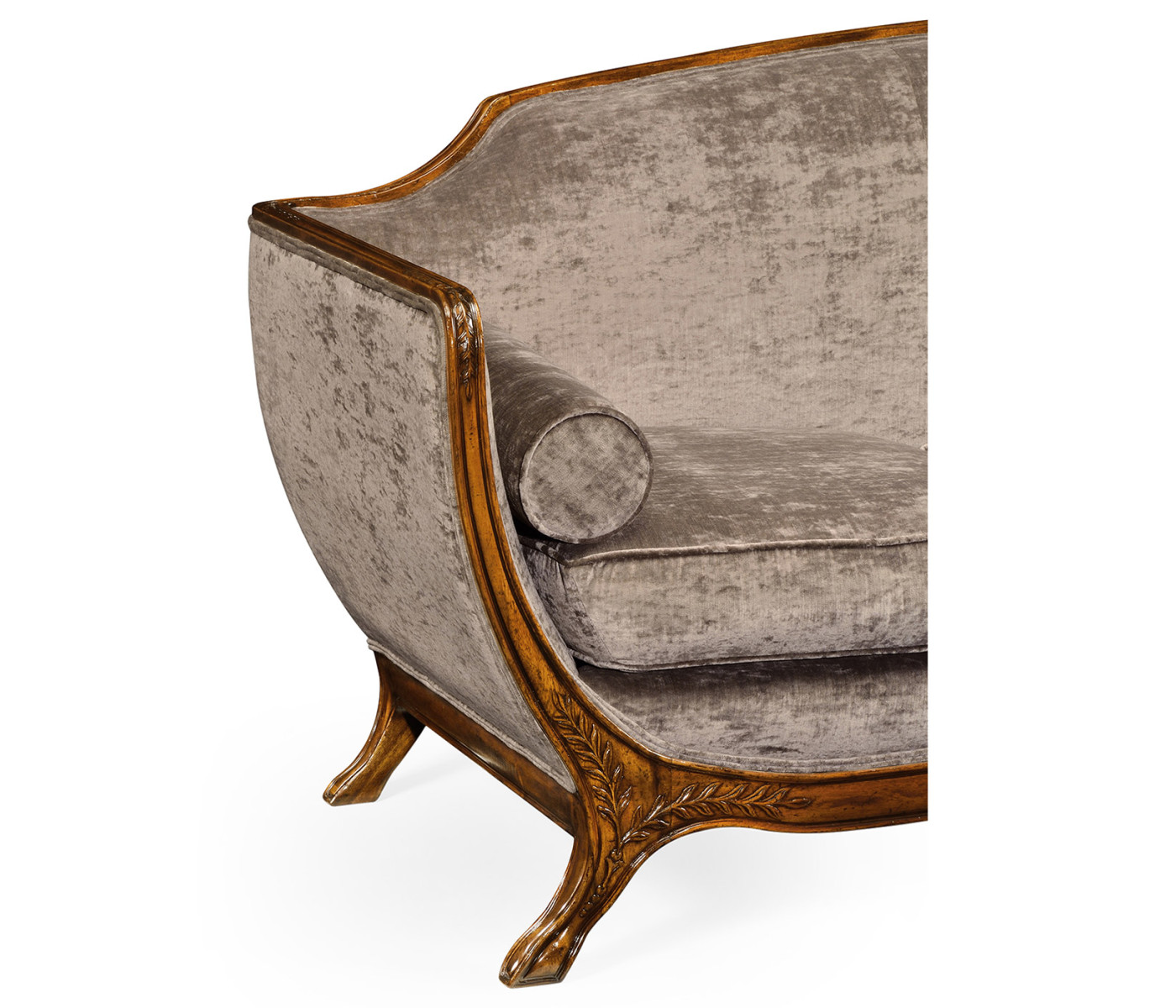 Empire Style Walnut Sofa