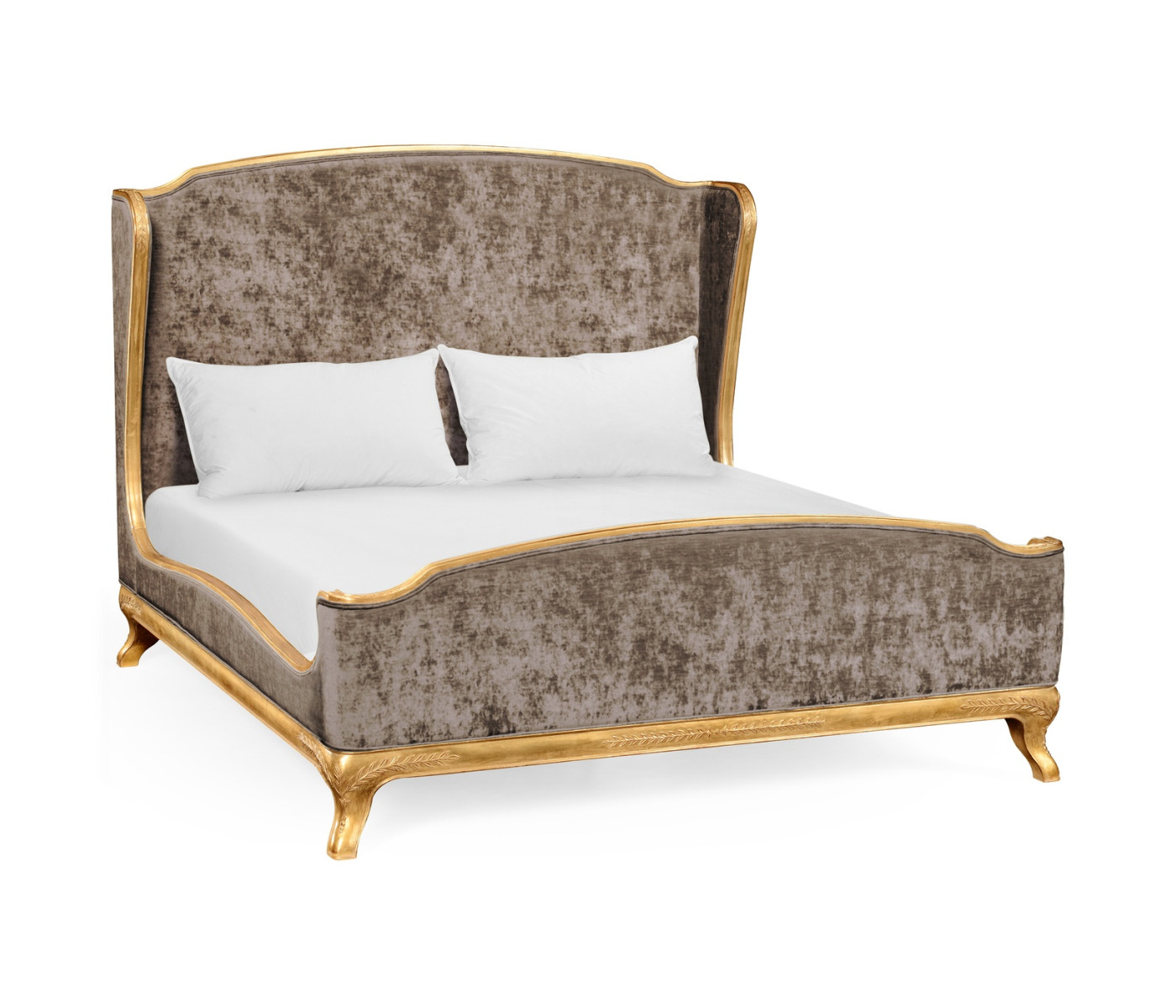 Louis XV Gilded Cali King Bed