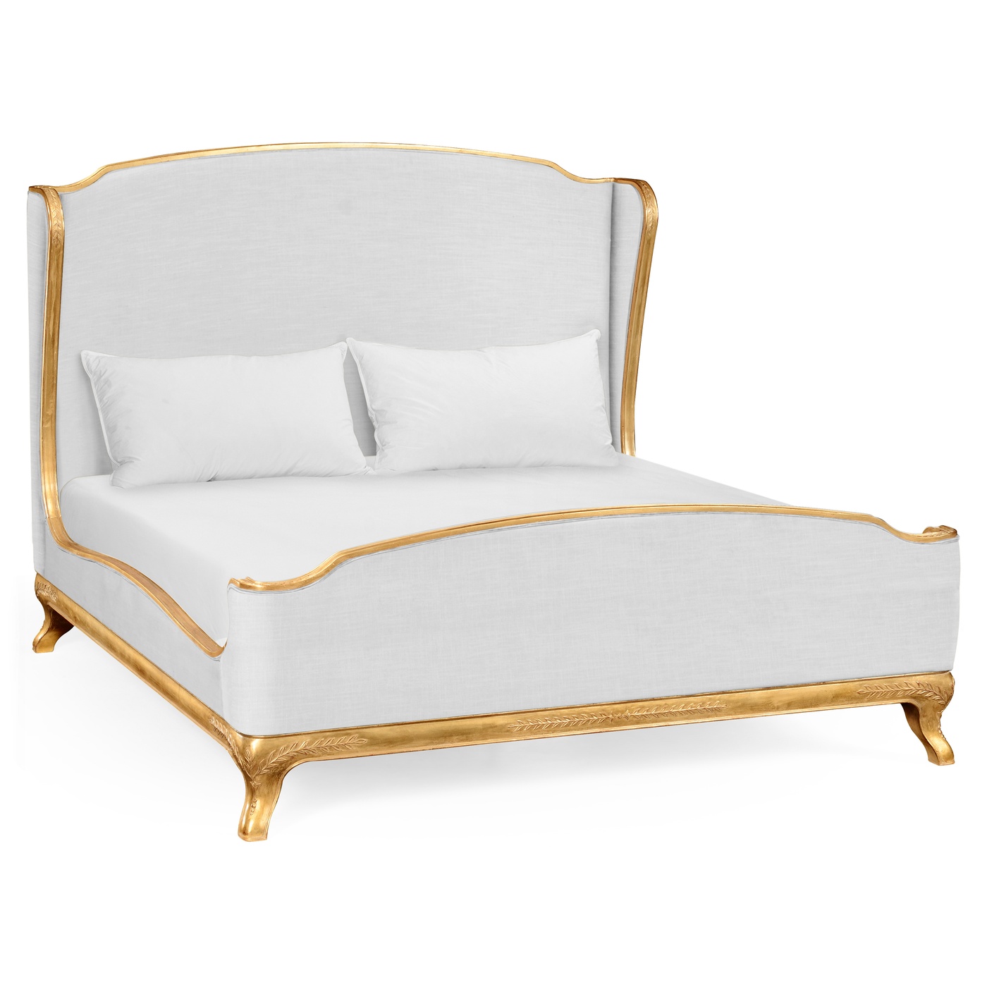 Louis XV Gilded Cali King Bed