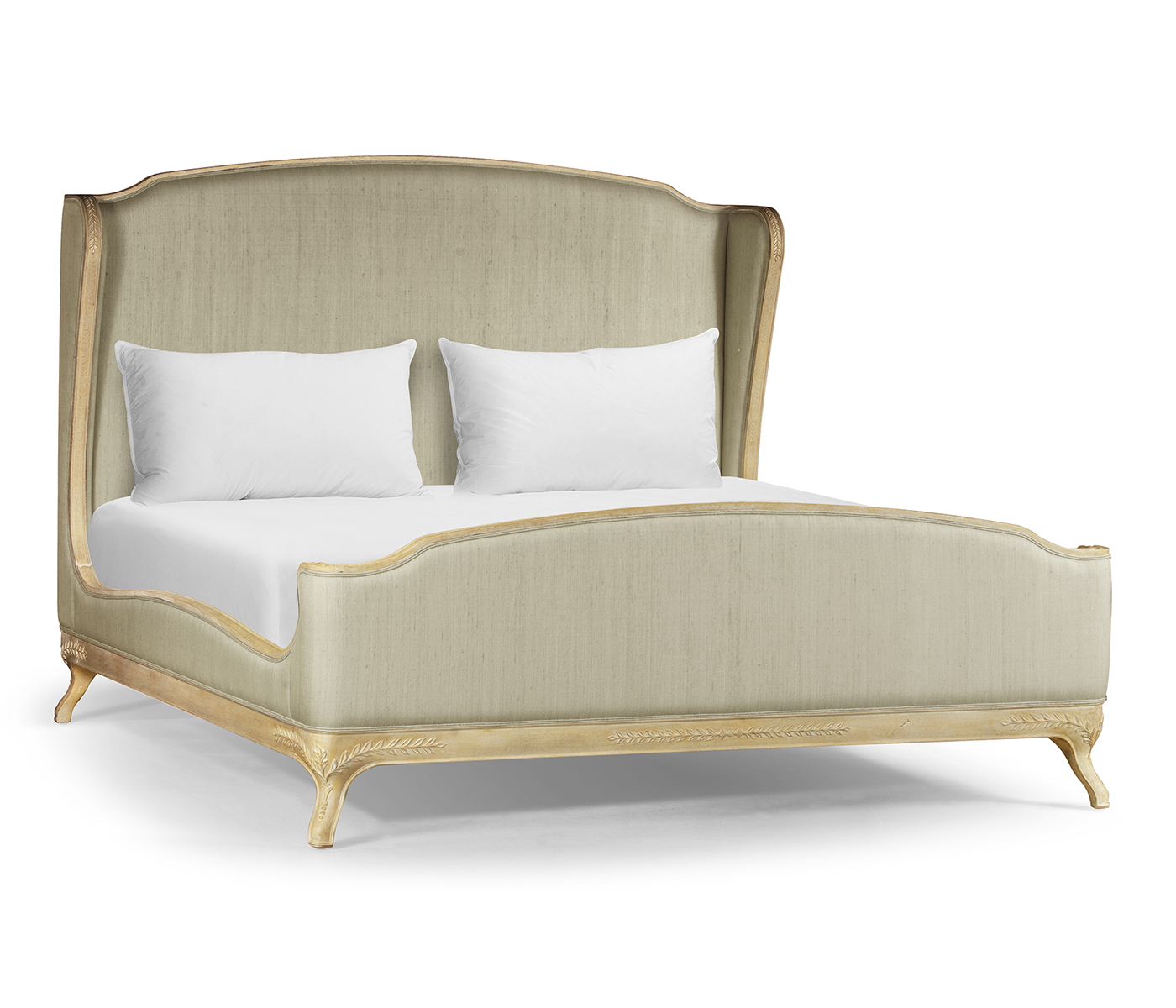 Louis XV Limed Tulip Cali King Bed