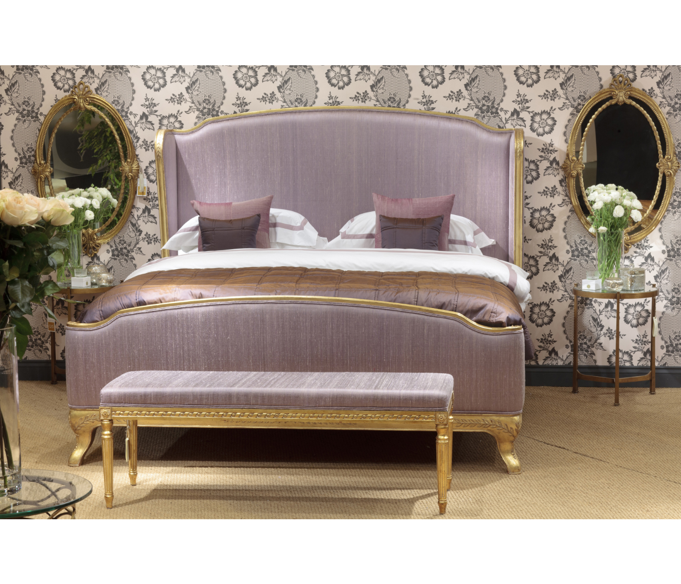 Louis XV Gilded US King Bed