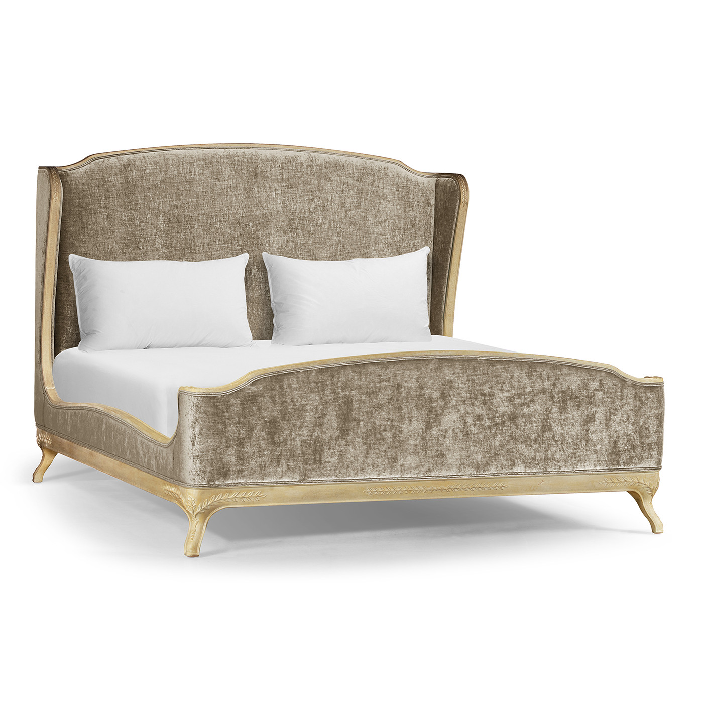 Louis XV Limed Tulip US King Bed