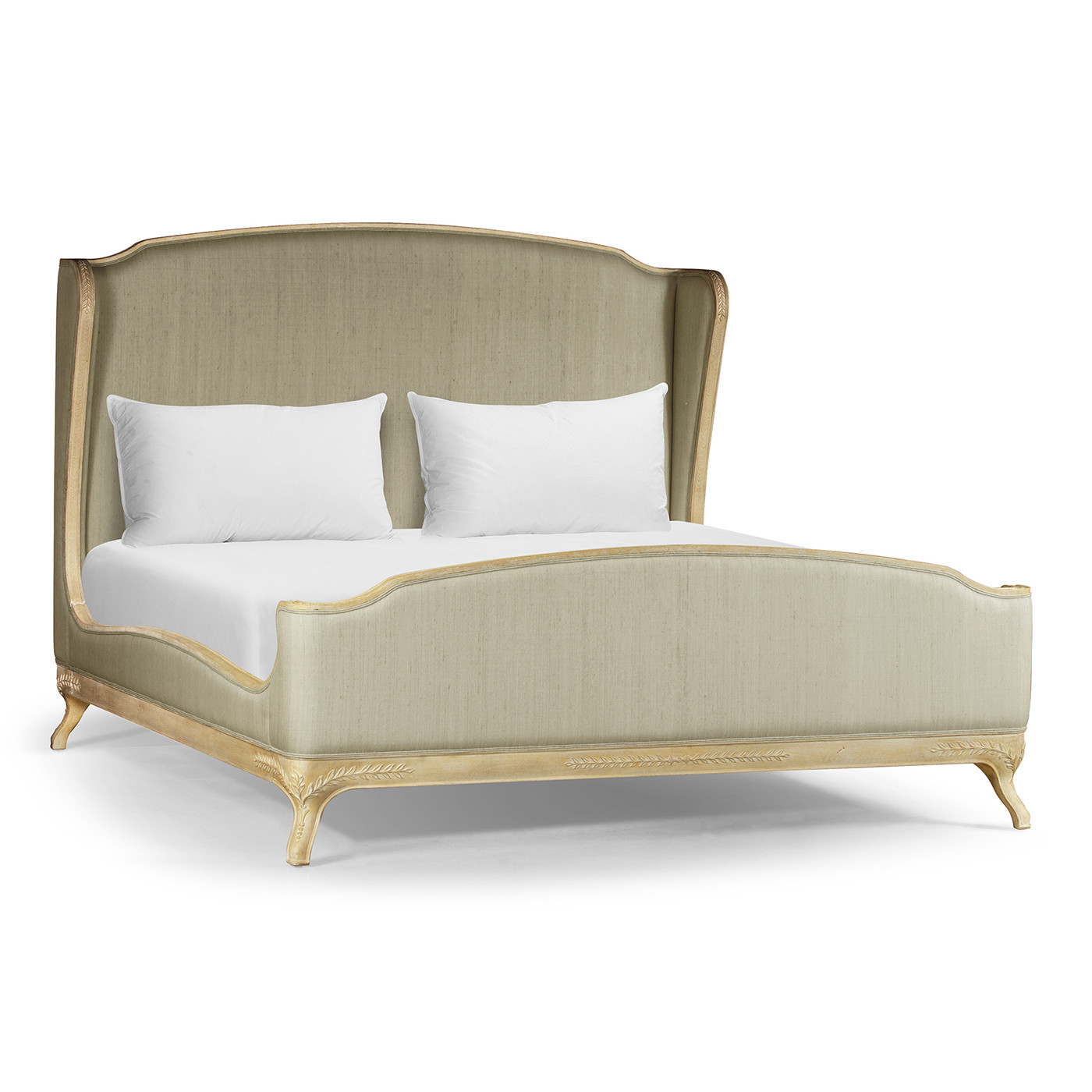Louis XV Limed Tulip US King Bed