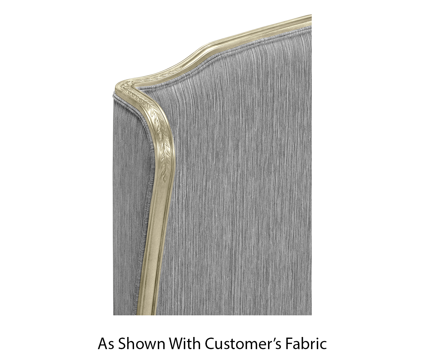 Louis XV Silver-Leaf US King Bed